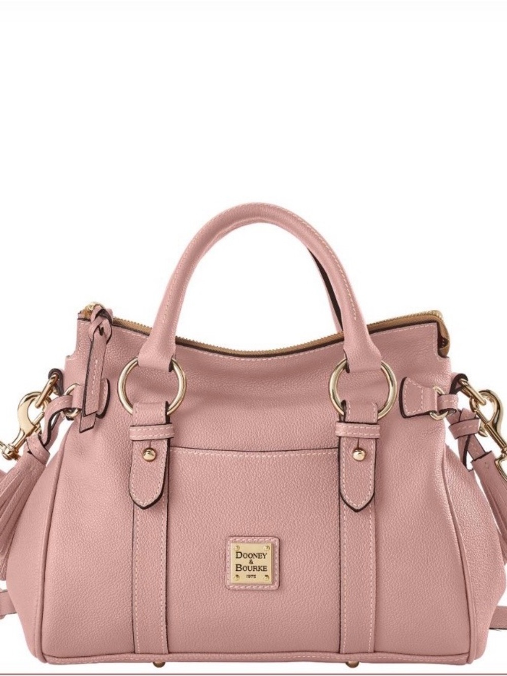 Dooney & Burke Sorrento Satchel 30 With Pocket in  Mauve NWT